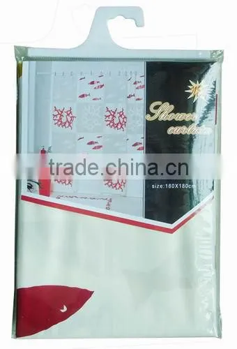 flower printed EVA shower curtain, good quality,180*180cm, soft feeling
