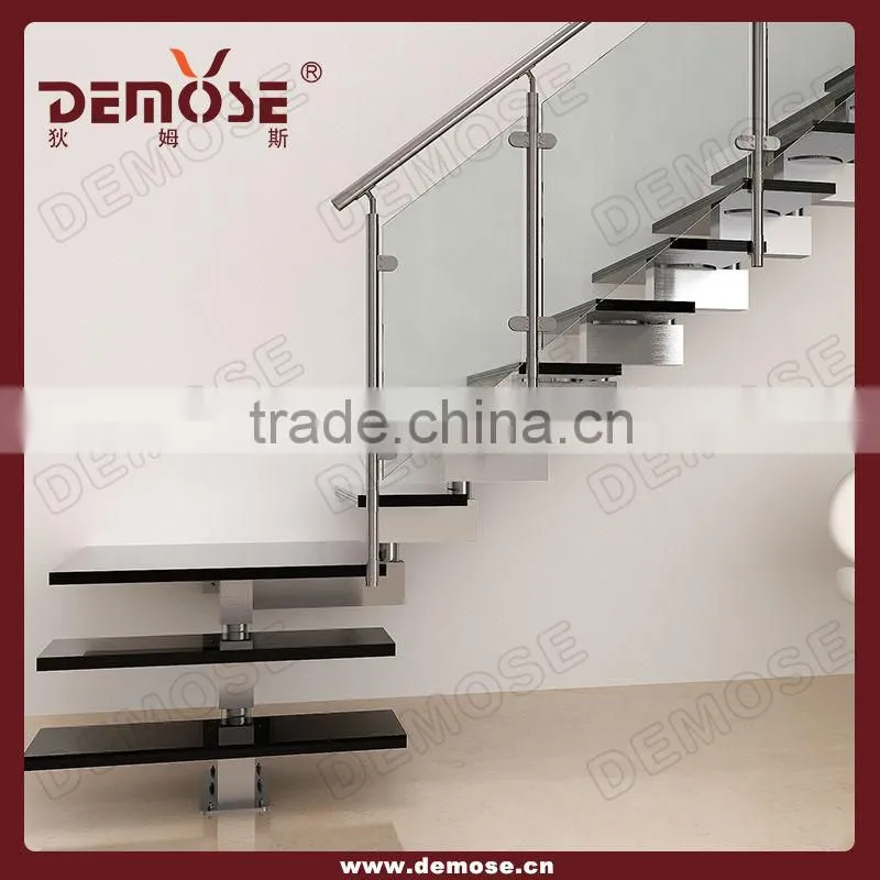 demose glass stairs /glass stairs grill design