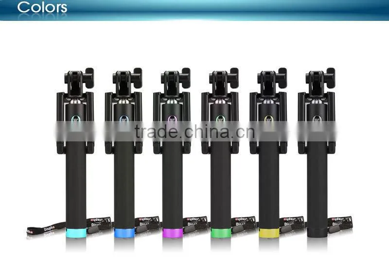 high-end innovative design travel snapshot camera tripod folding bluetooth selfie stick monopod for ios android smartphones