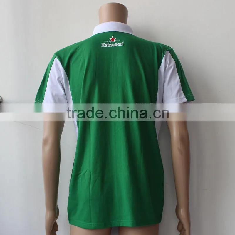 High quality advertisement double color polo t shirt embroidery,men polo shirts