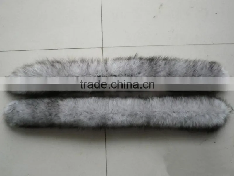 2015 warm real fox fur trims for swimwear