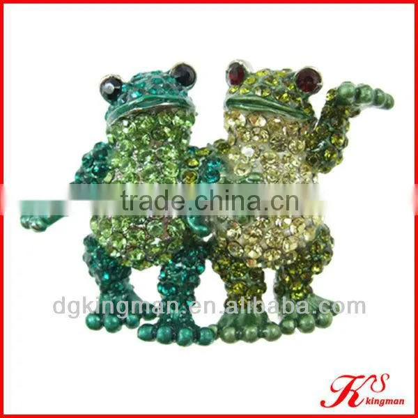 Rhinestones Frog Fashion Brooch For Dress