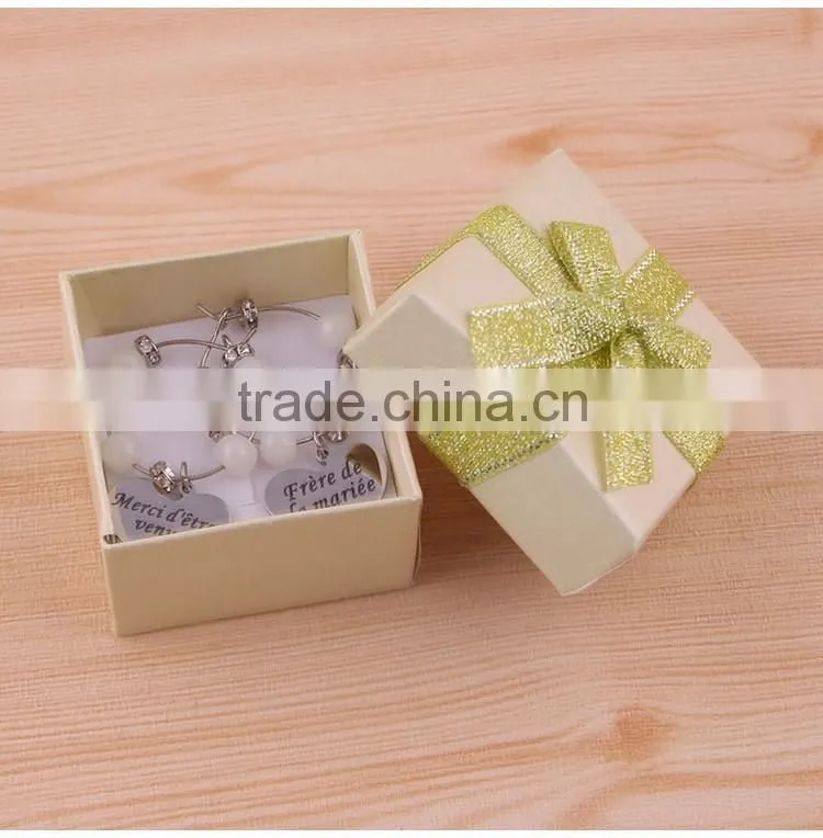 Wedding DIY Decorations French Luxurious Events Table Decorative Crafts Party Supplies Wine Glass Charms