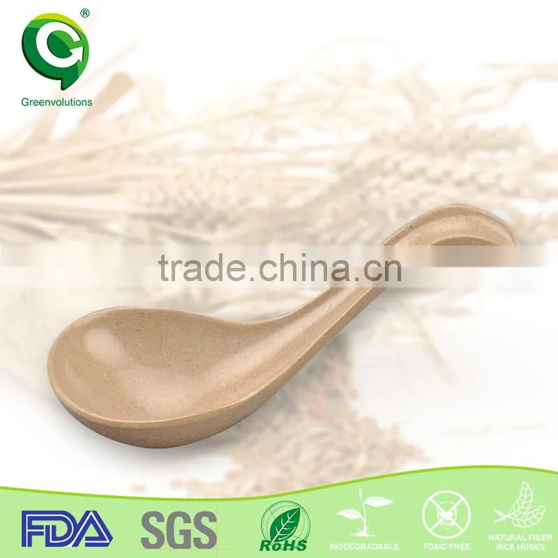 Christmas rice husk mini wooden ice cream spoon