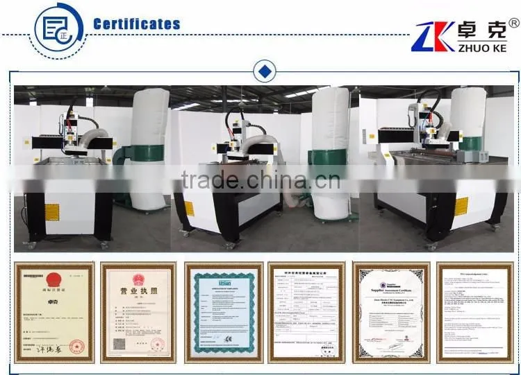 Mach3 Controller CNC Router Machine For Aluminum Acrylic Wood ZK-6090 600*900MM With Dust Collector