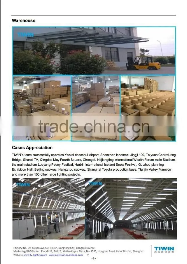 TIWIN 12W 3000K Made in China high quality high lumen led light track with 100-240VAC