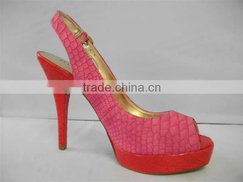 Elegant beautiful ladies open toe sandel fahion high heel shoes