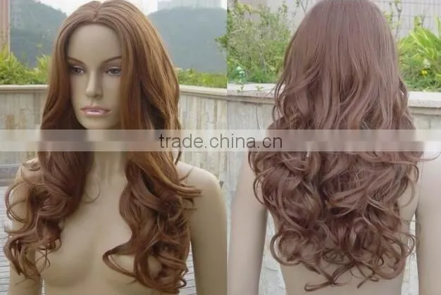 Cheap Long Synthetic Indian Hair Curly Hair Weave