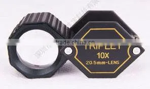 Chrominum Jewelry Triplet Loupe 10x HD amplification jewellery magnifier 20.5 mm FLP-10205