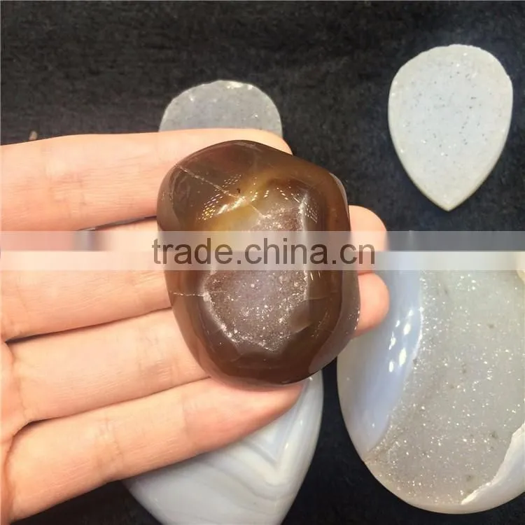 Natural Agate Geode Slices Wholesale Crystal Heart Stone
