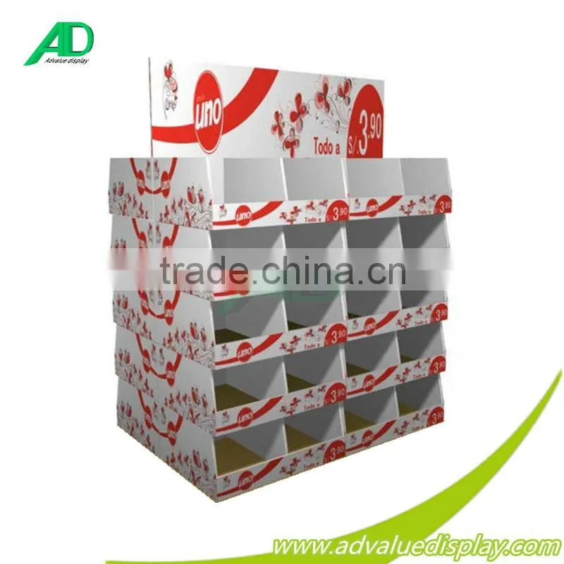 China factory production display custom corrugated cardboard pallet floor bottle