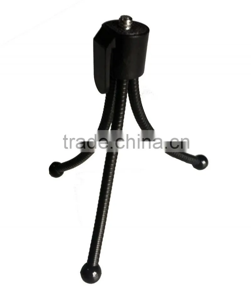 Flexible Light Weight Plastic Mini Mobile Tripod With Video Camera And Phone