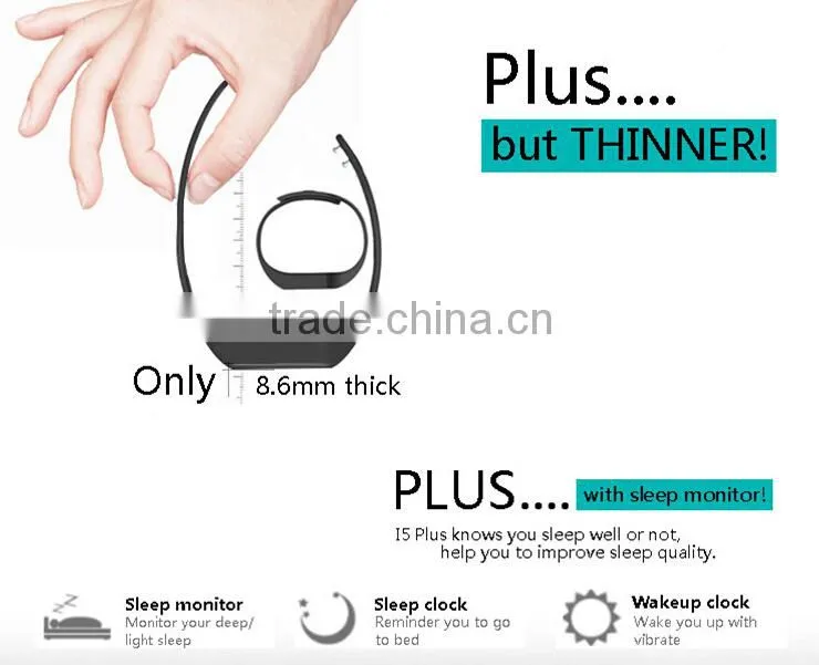 Original i5 plus smart bracelet ip65 waterproof watches 0.91" oled smartband bluetooth 4.0