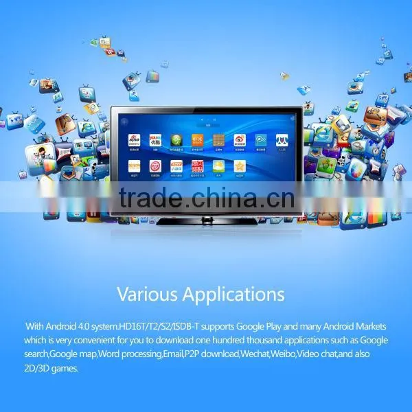 OEM/ODM manufacturer 2013 popular support xbmc airplay dlna Android dvb-t iptv set top box