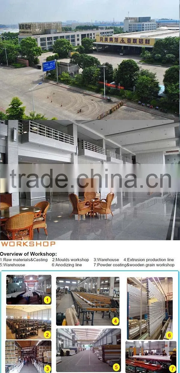 Wow!!!6063T6 powder coated aluminium profile extrusion to make door and window frame, u channel aluminium bottom frame for glass