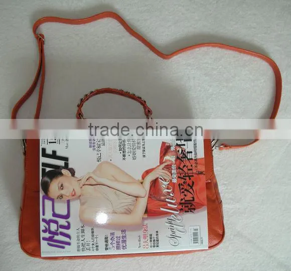 latest vogue elegant colorful ladies PU handbag and leisure tote bag,