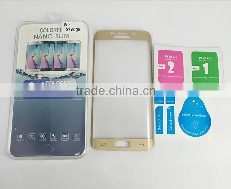 Tempered glass for samsung galaxy s7 edge,vcover s7 edge tempered glass screen protector
