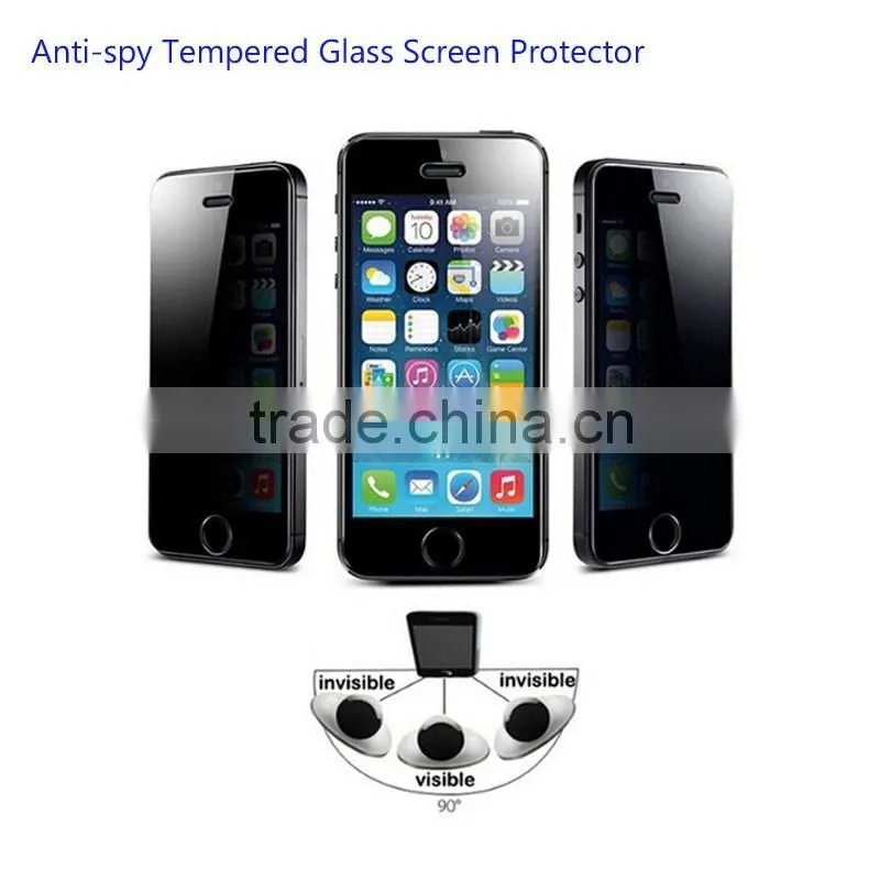 Factory price 0.33mm arc edge 2.5D tempered glass privacy screen protector for iphone 6 6s