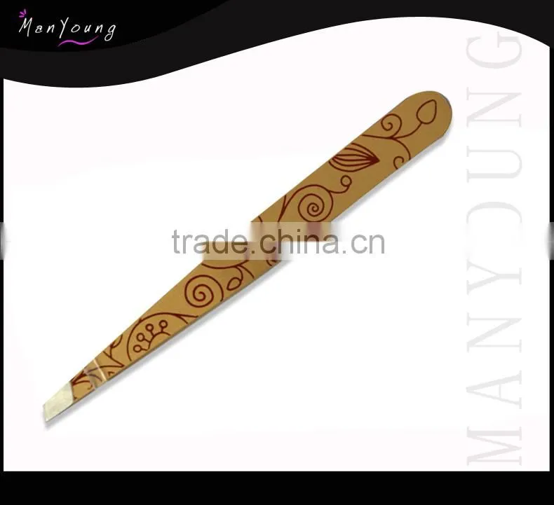 2014 Professional high quality stainless steel personalized tweezers