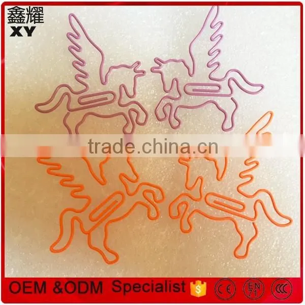 Metal wire stationery types of OEM design colorful paper clips