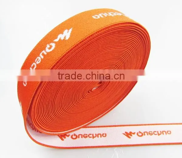 30mm jacquard elastic custom woven ribbon for apparel
