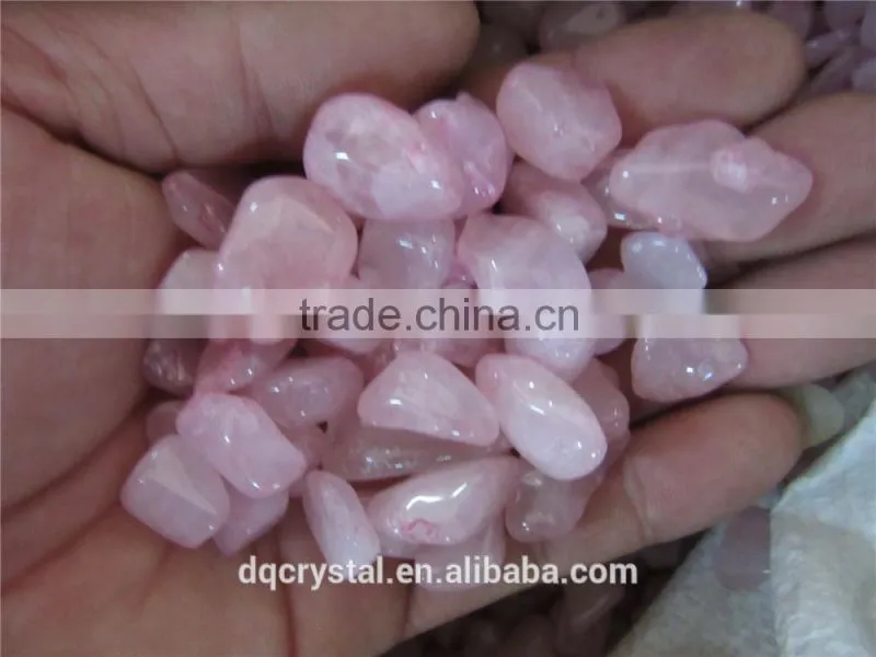 2015 new coming cheapest small Rose Quartz stone pink crystal