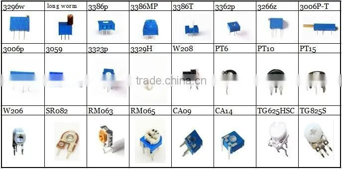 Ceramic high resistance 505 5M potentiometer 3329H-1