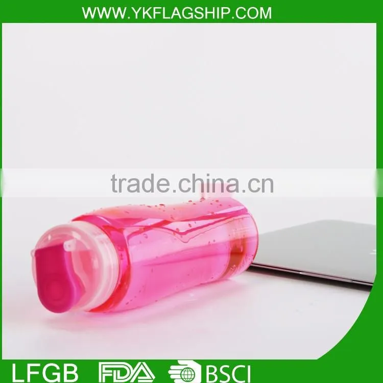 Hot Selling plastic transparent joyshaker water bottle with straw,fruit infuser water bottle