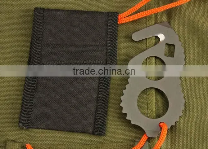 OEM Outdoor stainless steel carabiner For Climbing 01 lifesaving tools card knife UDTEK00212