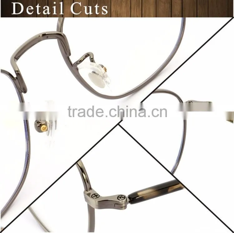 GB104 China Retro stainless steel western style reading glasses