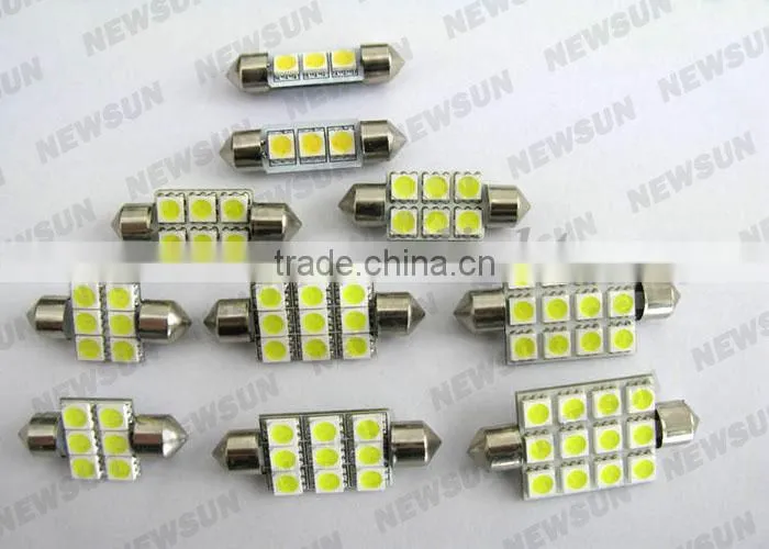 Automotive parts led festoon dome light, 3SMD 5050 factory low price car interior lights