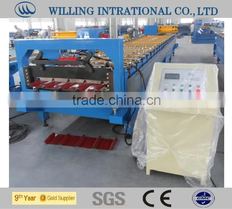 Trapezoid roofing sheet profiling machine/roof machine
