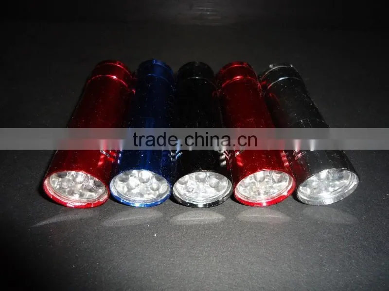 9pc led led torch light,led light torch