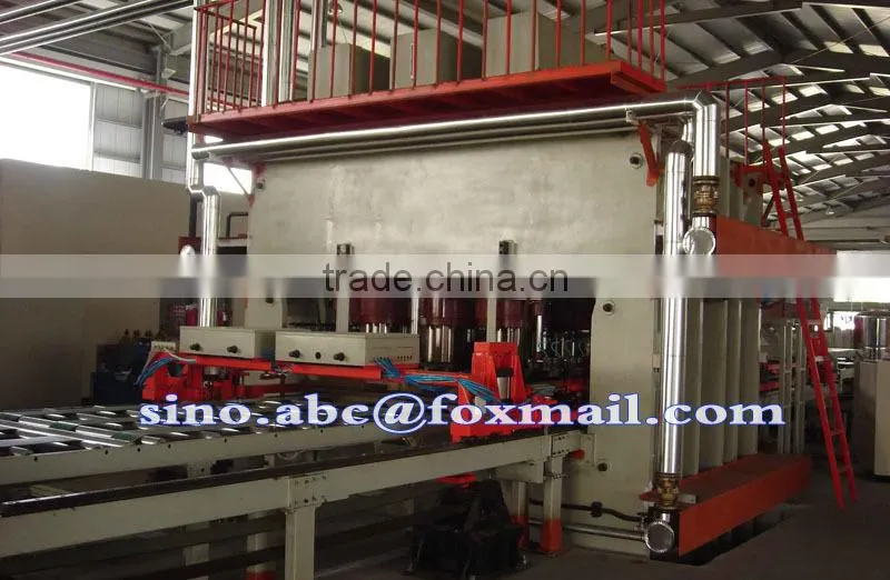 2400T-6X12' short cycle melamine lamination hot press