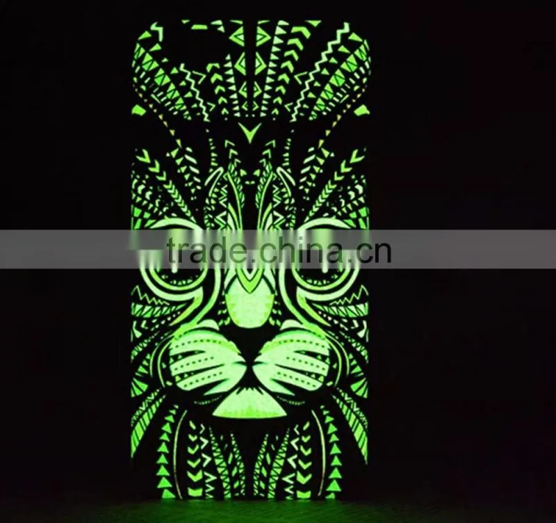 LUXO Glow In The Dark Owl Wolf Tiger Shell Skin Luminous Noctilucent 3D Case for iphone 7 case