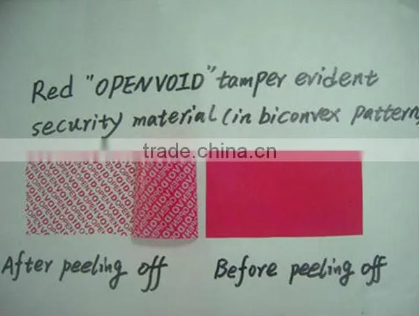 Laser Transparent Holographic Adhesive Label