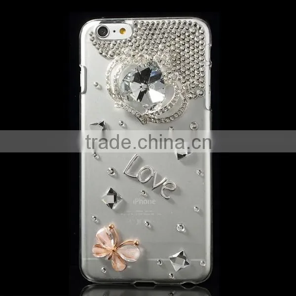 Luxury Crystal Diamond Rhinestone Bling Hard Cover Case For Apple iPhone 6 plus