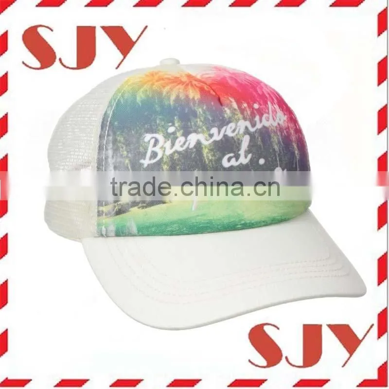 100%polyester custom sublimation trucker cap