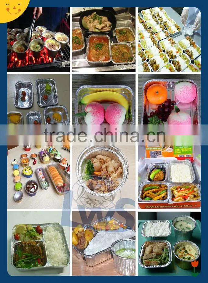 Disposable Aluminium foil food container for BBQ