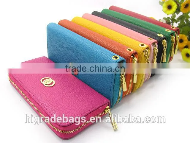 Fashion lady cheap leather wallet