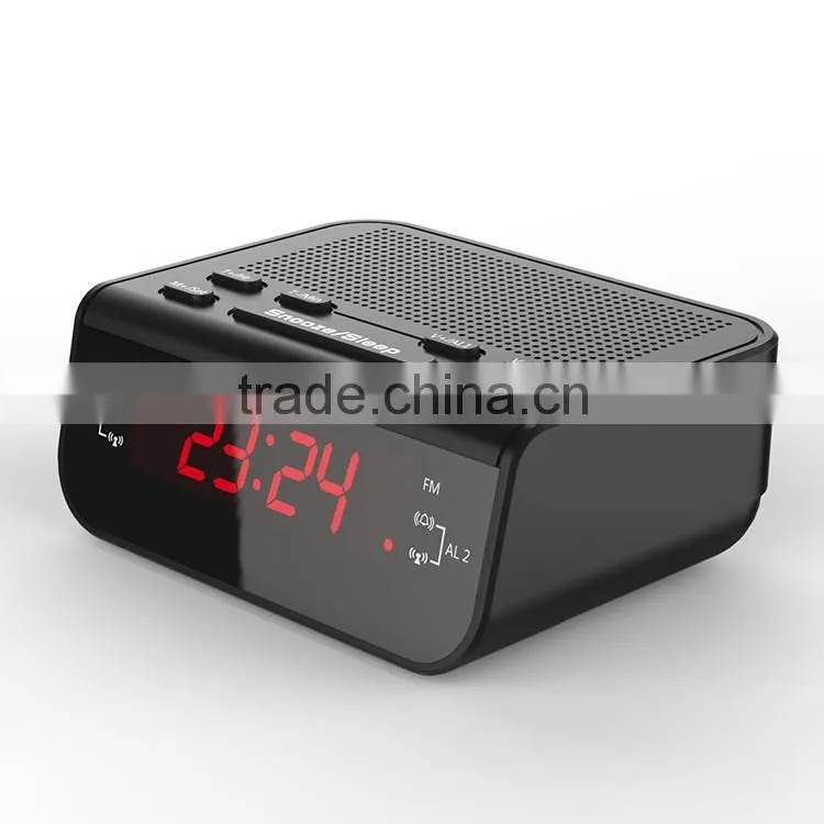 Radio alarm clock with speaker