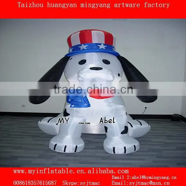 MY inflatable christmas decor spotty dog