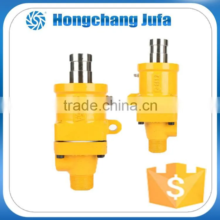 Dual flow high temperature resistance 3000psi rotating swivel mechanism