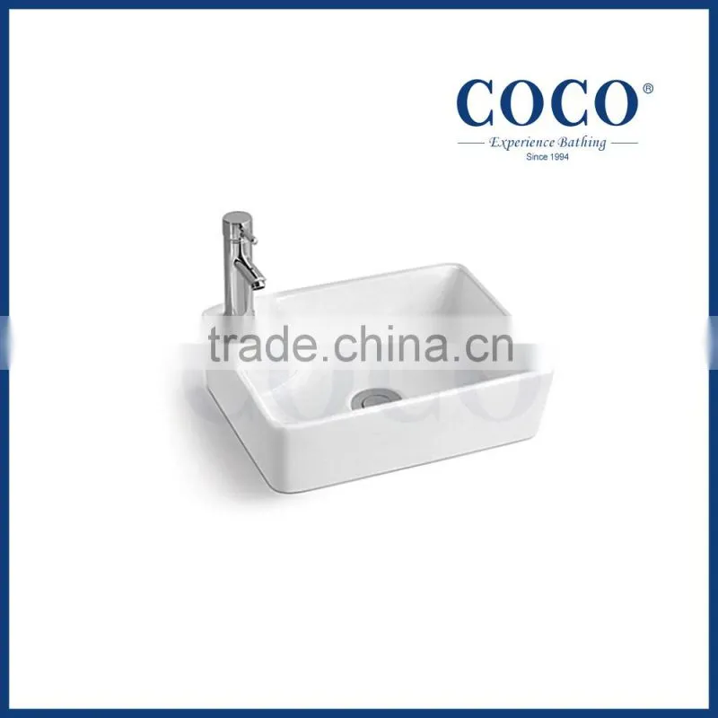 bathroom 480mm rectangle above counter mounting face basin