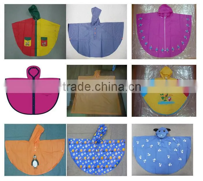 plastic hooded rain cape