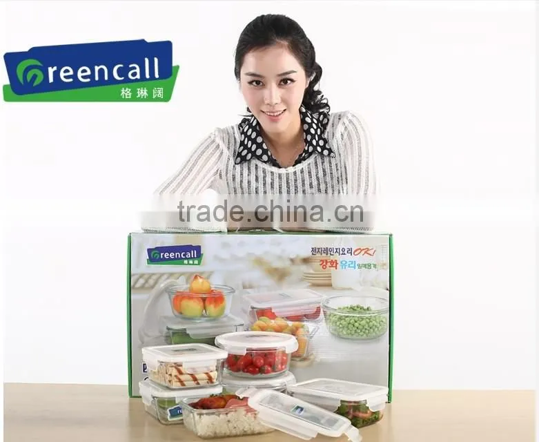 6pcs Heat resistant microwave safe lunch box set