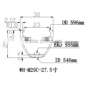 Best choose matt glossy bike rims part 27.5er top sell mtb mountain bike rim