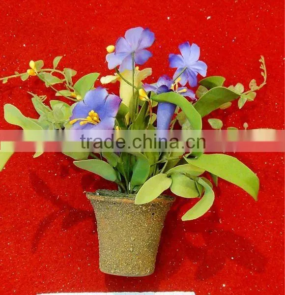 2012 New Style Artifiical Flower in Pot for Table Decoration