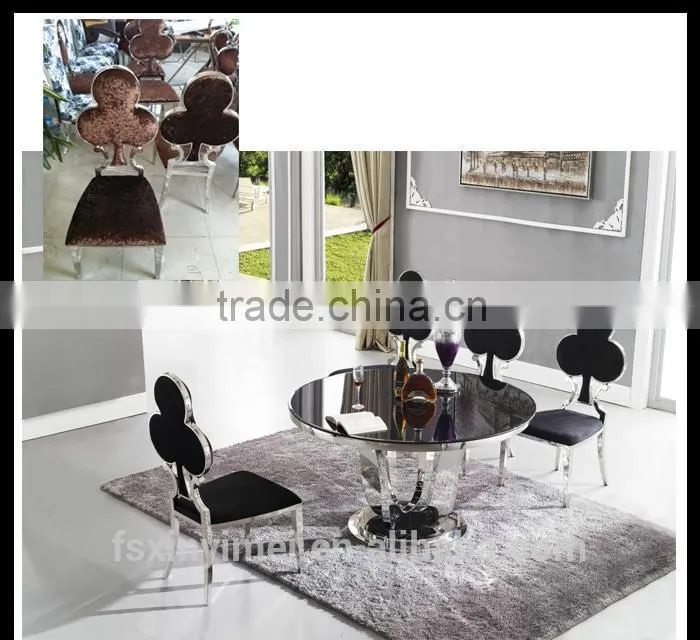 high grade stainless steel dining chairs made in Foshan