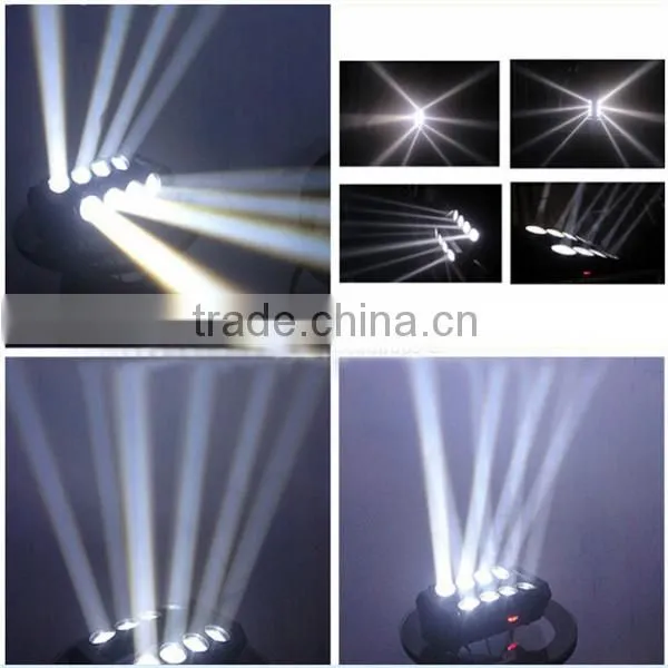Hot new products for 2015 rotating pub light led beam moving head 10w*8pcs strobe light spider